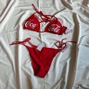 Forever 21 x Coca Cola bikini set, size 1X